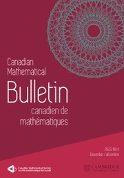 Canadian Mathematical Bulletin Volume 66 - Issue 4 -