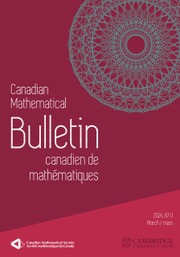 Canadian Mathematical Bulletin Volume 67 - Issue 1 -