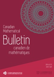 Canadian Mathematical Bulletin Volume 67 - Issue 2 -