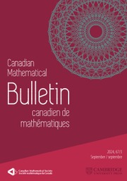 Canadian Mathematical Bulletin Volume 67 - Issue 3 -