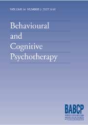 Behavioural and Cognitive Psychotherapy Volume 34 - Issue 3 -
