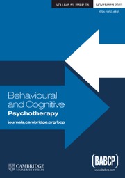 Behavioural and Cognitive Psychotherapy Volume 51 - Special Issue6 -  Disseminating CBT: 50 years and beyond