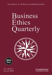 Business Ethics Quarterly Volume 30 - Issue 1 -