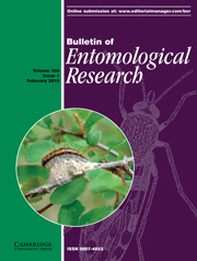 Bulletin of Entomological Research Volume 100 - Issue 1 -