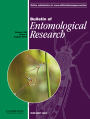 Bulletin of Entomological Research Volume 100 - Issue 4 -