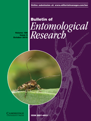 Bulletin of Entomological Research Volume 100 - Issue 5 -