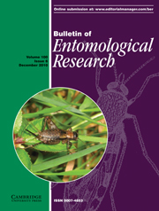Bulletin of Entomological Research Volume 100 - Issue 6 -
