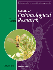 Bulletin of Entomological Research Volume 101 - Issue 3 -