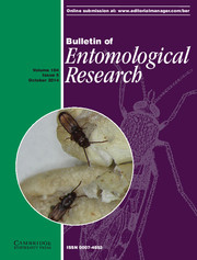 Bulletin of Entomological Research Volume 104 - Issue 5 -