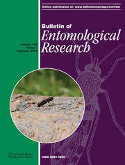 Bulletin of Entomological Research Volume 105 - Issue 1 -
