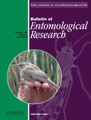 Bulletin of Entomological Research Volume 105 - Issue 3 -