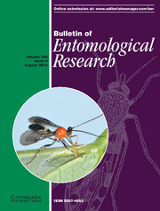 Bulletin of Entomological Research Volume 105 - Issue 4 -