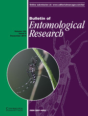 Bulletin of Entomological Research Volume 105 - Issue 6 -