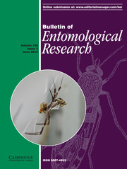 Bulletin of Entomological Research Volume 109 - Issue 3 -