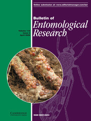 Bulletin of Entomological Research Volume 110 - Issue 2 -