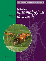 Bulletin of Entomological Research Volume 110 - Issue 4 -