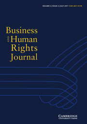 Business and Human Rights Journal Volume 2 - Issue 2 -