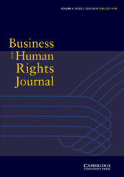Business and Human Rights Journal Volume 4 - Issue 2 -