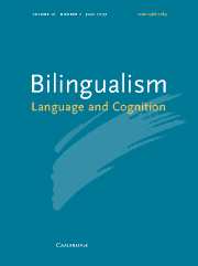 Bilingualism: Language and Cognition Volume 10 - Issue 2 -  Special Issue: Neurocognitive Approaches to Bilingualism: Asian Languages