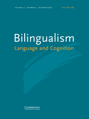 Bilingualism: Language and Cognition Volume 12 - Issue 4 -
