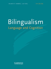 Bilingualism: Language and Cognition Volume 16 - Issue 3 -