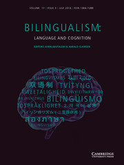 Bilingualism: Language and Cognition Volume 17 - Issue 3 -