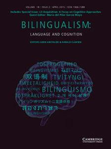 Bilingualism: Language and Cognition Volume 18 - Special Issue2 -  L3 Acquisition: A Focus on Cognitive Approaches