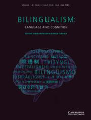 Bilingualism: Language and Cognition Volume 18 - Issue 3 -