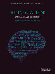 Bilingualism: Language and Cognition Volume 19 - Issue 5 -