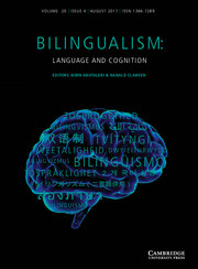 Bilingualism: Language and Cognition Volume 20 - Issue 4 -