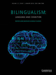 Bilingualism: Language and Cognition Volume 21 - Issue 1 -
