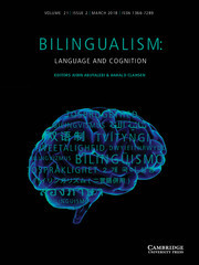 Bilingualism: Language and Cognition Volume 21 - Issue 2 -