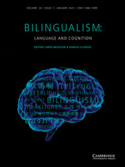 Bilingualism: Language and Cognition Volume 24 - Issue 1 -
