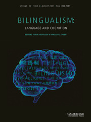 Bilingualism: Language and Cognition Volume 24 - Issue 4 -