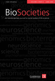 BioSocieties Volume 1 - Issue 2 -