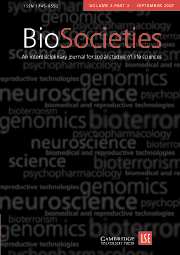 BioSocieties Volume 2 - Issue 3 -