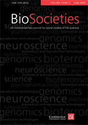 BioSocieties Volume 3 - Issue 2 -