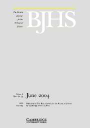 The British Journal for the History of Science Volume 37 - Issue 2 -