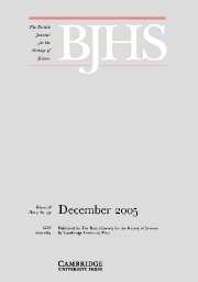 The British Journal for the History of Science Volume 38 - Issue 4 -