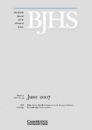 The British Journal for the History of Science Volume 40 - Issue 2 -