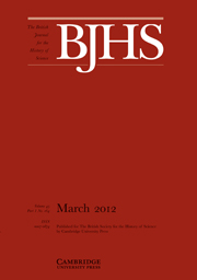 The British Journal for the History of Science Volume 45 - Issue 1 -