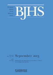 The British Journal for the History of Science Volume 46 - Issue 3 -