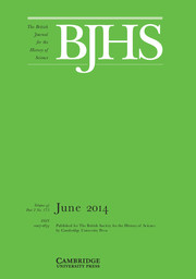 The British Journal for the History of Science Volume 47 - Issue 2 -