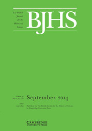The British Journal for the History of Science Volume 47 - Issue 3 -