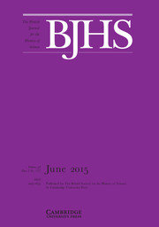 The British Journal for the History of Science Volume 48 - Issue 2 -