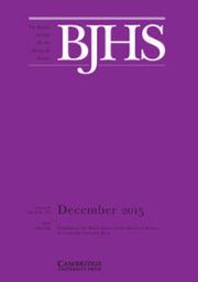The British Journal for the History of Science Volume 48 - Issue 4 -