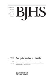 The British Journal for the History of Science Volume 49 - Issue 3 -