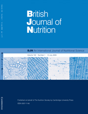 British Journal of Nutrition Volume 102 - Issue 1 -