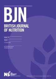 British Journal of Nutrition Volume 125 - Issue 1 -