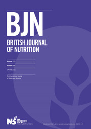 British Journal of Nutrition Volume 125 - Issue 11 -